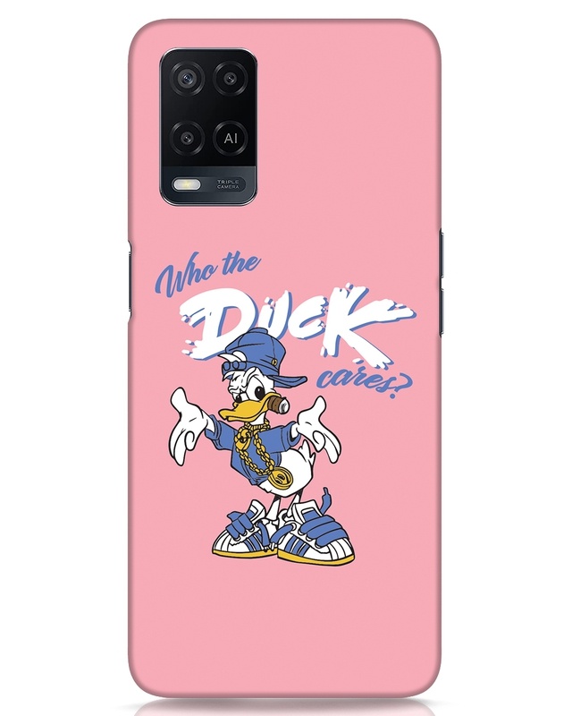 Shop Who The Duck Cares Designer Hard Cover for Oppo A54-Front