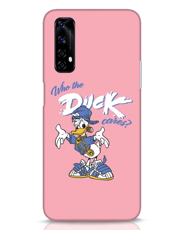 Shop Who The Duck Cares Designer Hard Cover for Realme Narzo 20 Pro-Front