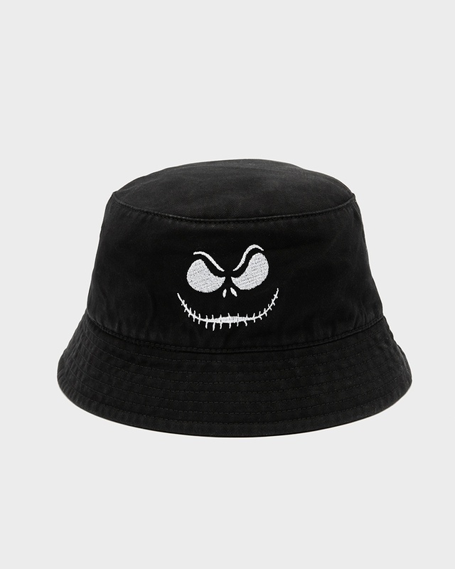 Shop Unisex Black Wicked Printed Bucket Hat-Front