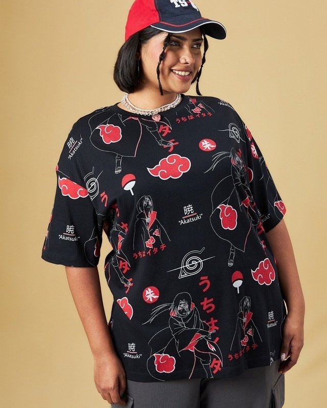 WMNS Plus Size Two Piece Set Short Sleeve V-Neckline Shirt and Leggings /  Red