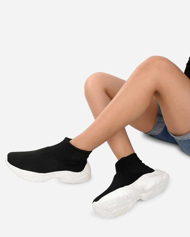 Shop Women's Black Casual Shoes-Front
