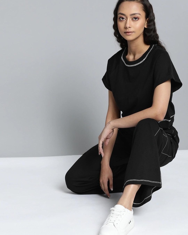 Shop Women's Black Co-ord Set-Front