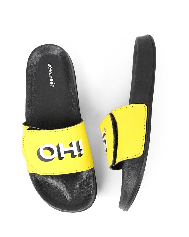 Shop Women's Black Oh Phakk Adjustable Slider-Front