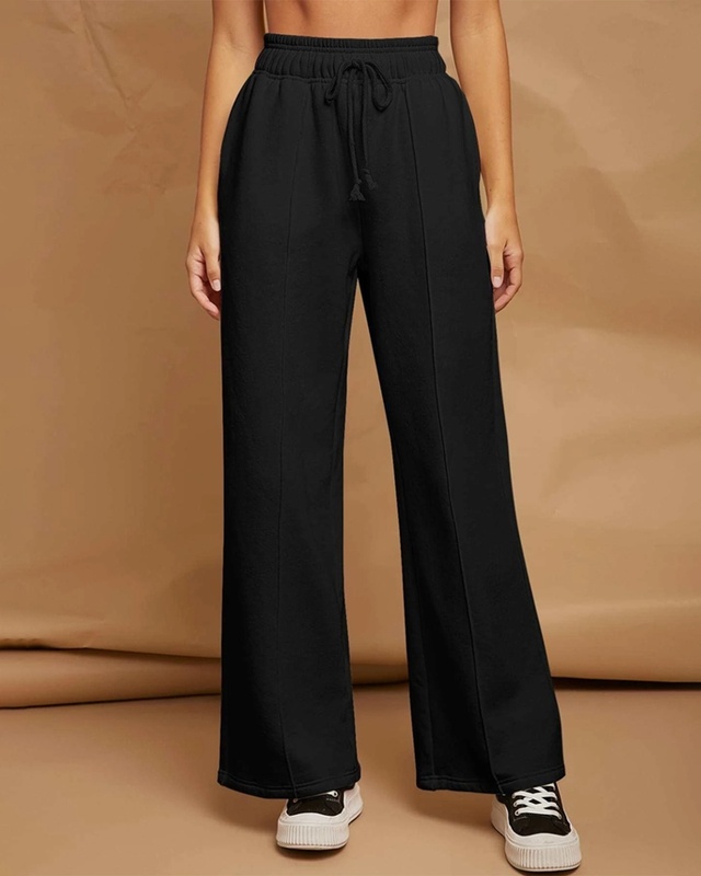 Solid High Waist Pants Casual Comfy Straight Leg Pants - Temu