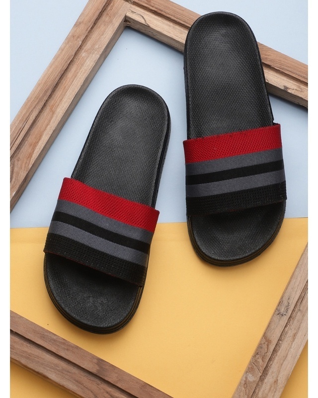 Shop Women's Black Sliders-Front