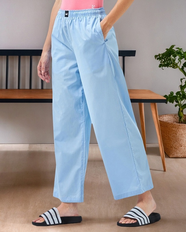 Shop Women's Blue Pyjamas-Front