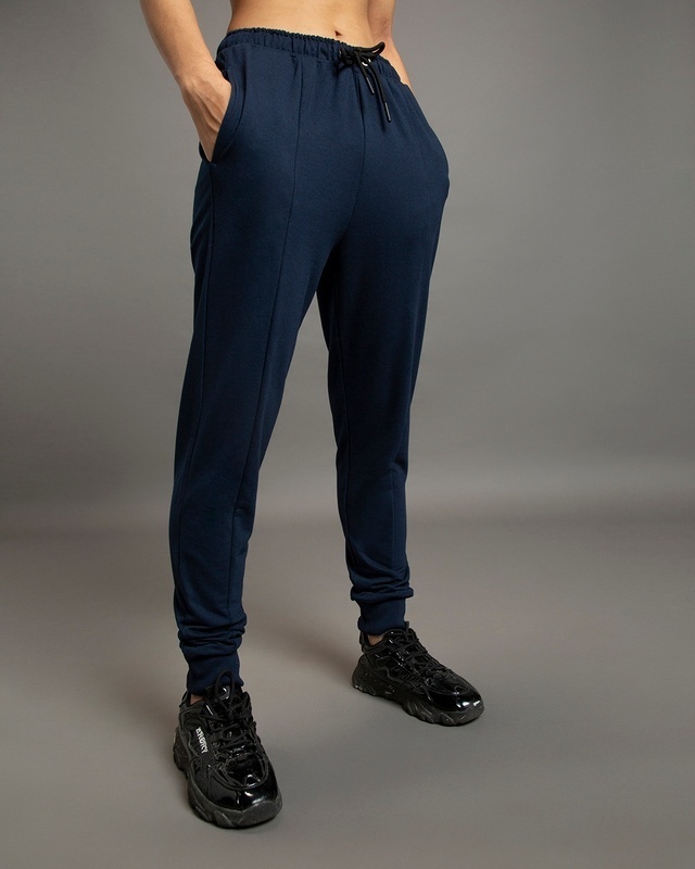 Buy Women's Grey Slim Fit Joggers Online at Bewakoof