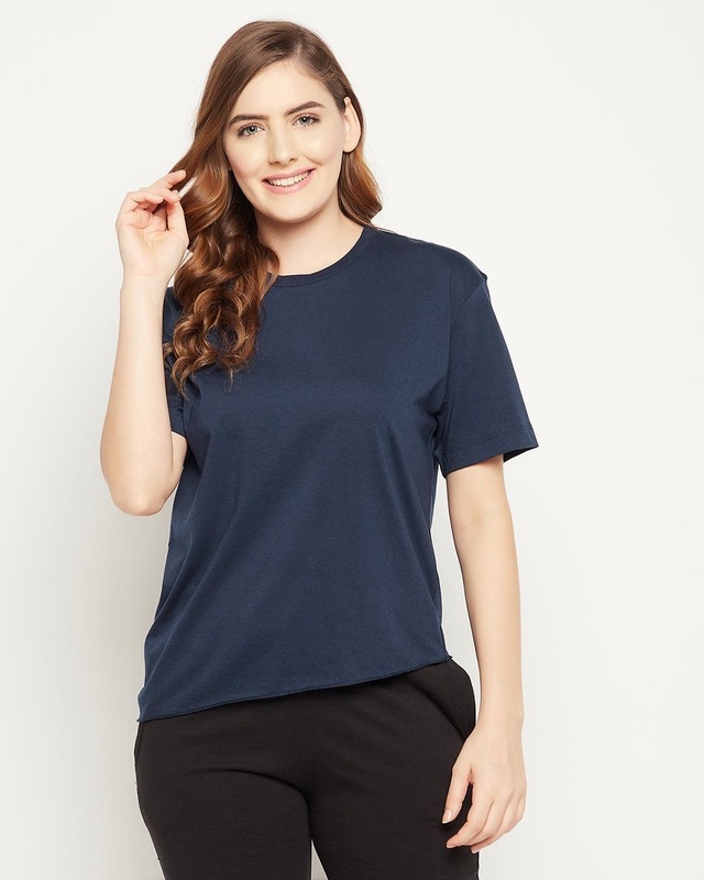 Shop Women's Blue T-shirt-Front