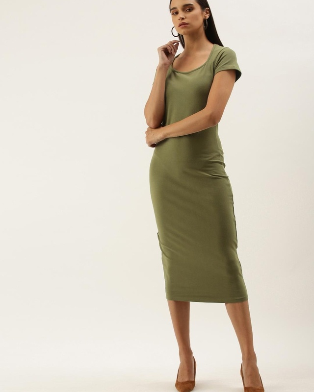 Shop Women's Green Dress-Front
