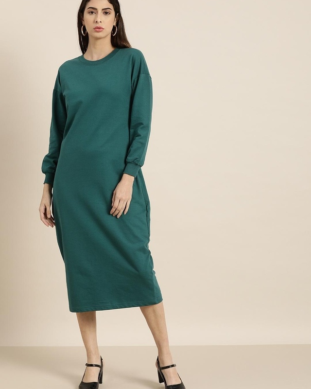 Shop Women's Green Dress-Front