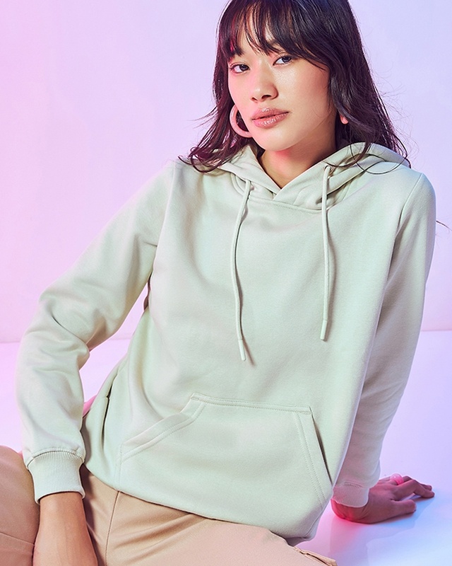 Shop Women's Green Hoodies-Front