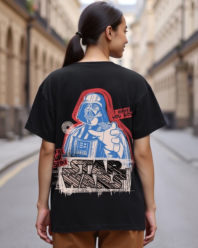 Shop Women's Jet Black I Have You Now Graphic Printed Boyfriend T-shirt-Front