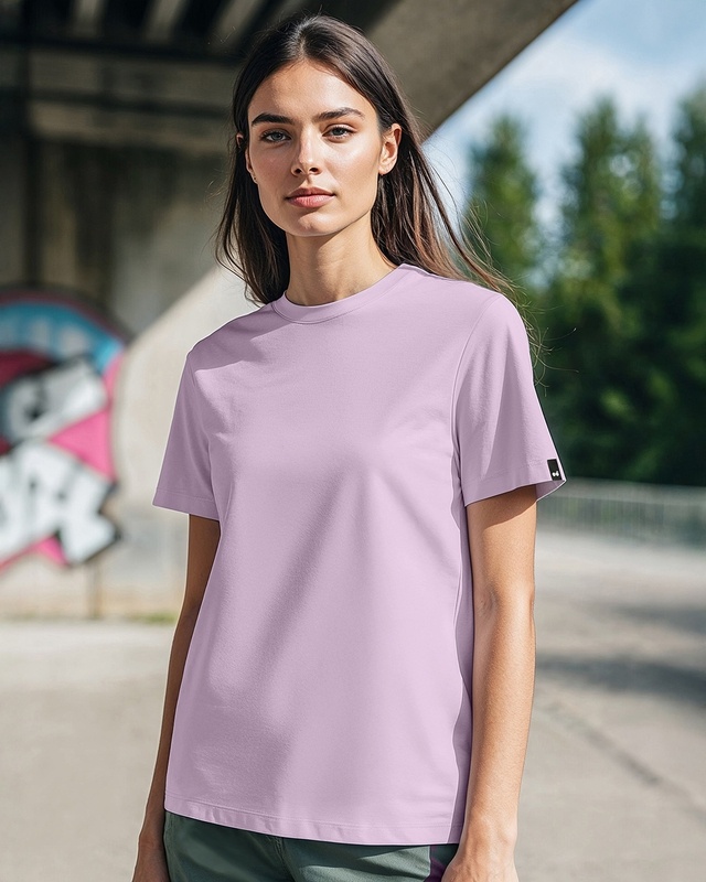 Shop Women's Lilac Bloom T-Shirt-Front