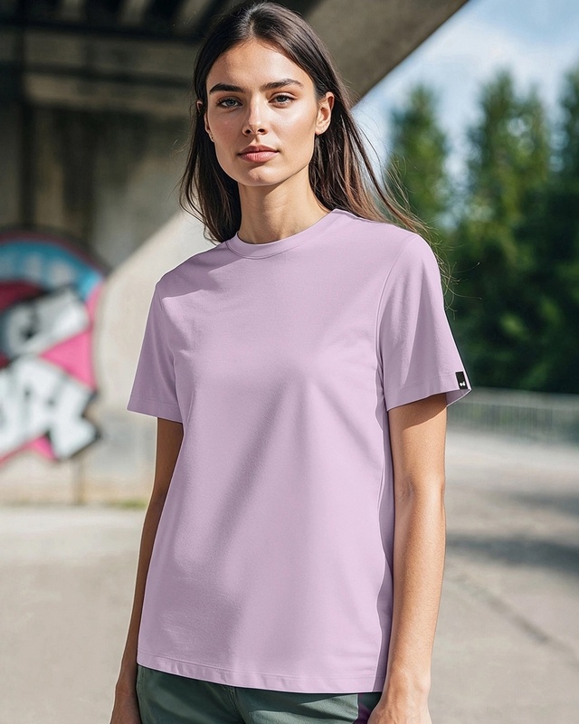 Shop Women's Lilac Bloom T-Shirt-Front