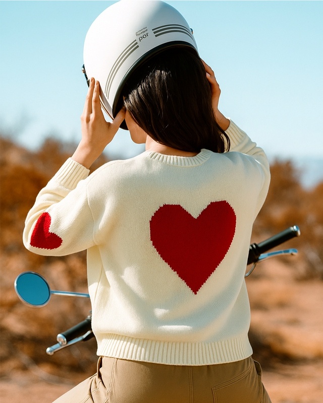 Shop Women's Off White Oversized Sweater-Front