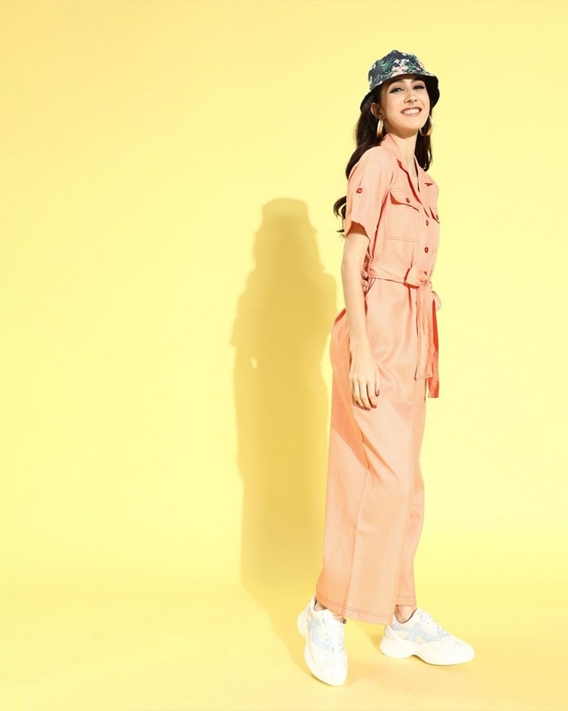 Shop Women's Orange Jumpsuit-Front