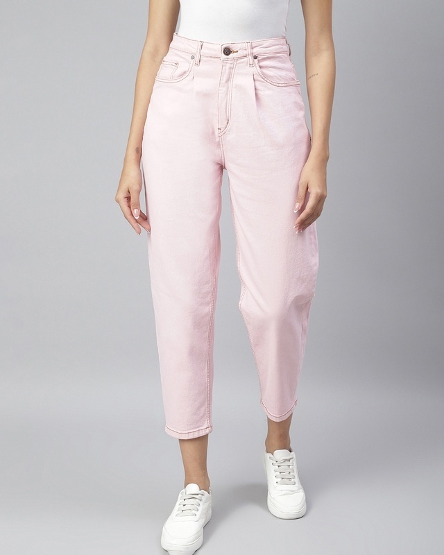 Shop Women's Pink Jeans-Front