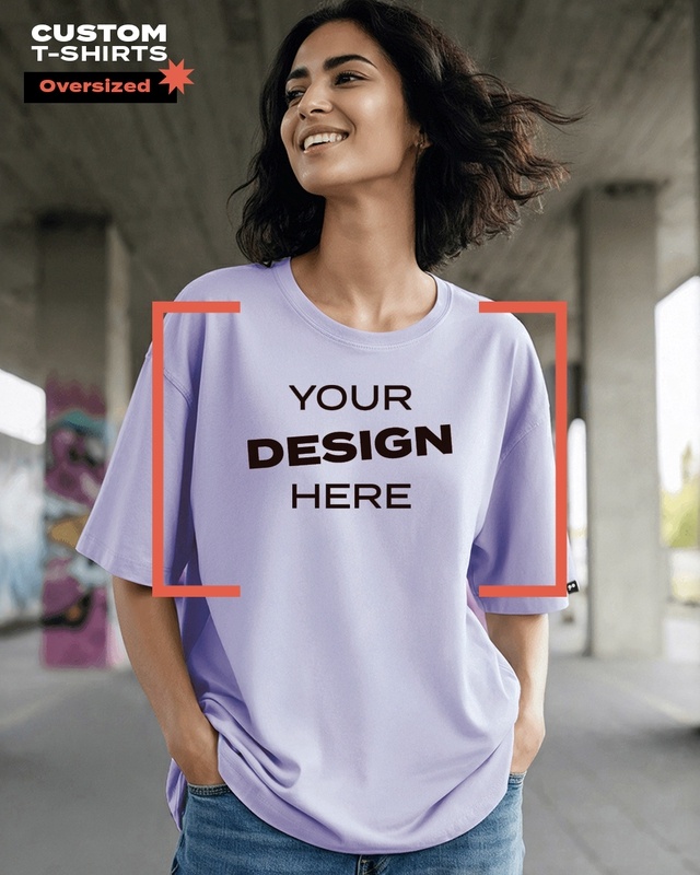 Women wearing customized t shirt
