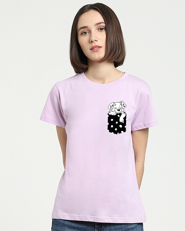 Shop Women's  Purple Printed T-shirt-Front