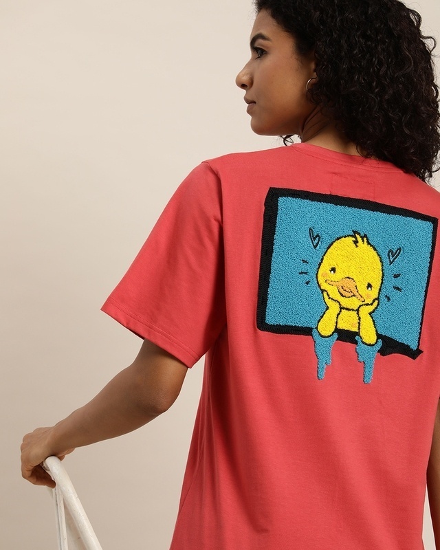 Buy Women's Yellow Chicago Graphic Printed Oversized T-shirt Online at  Bewakoof