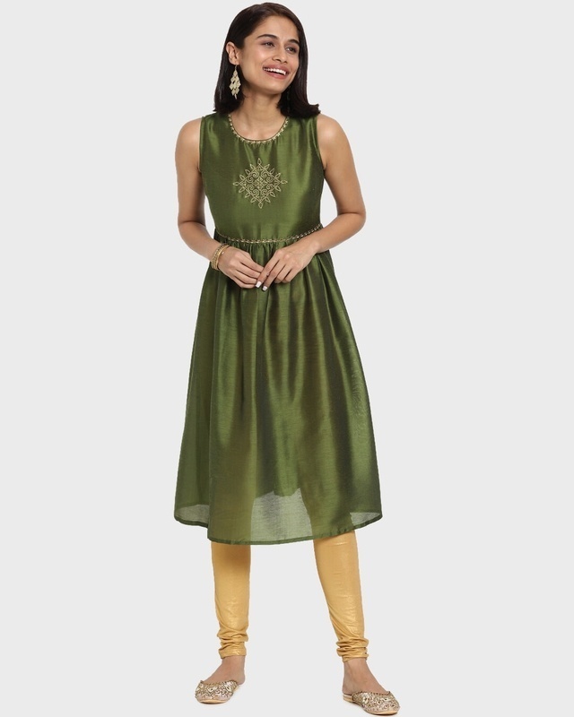 Buy Pista Green Kurta & Plus Size Kurta For Women - Apella