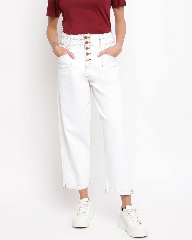 Shop Women's White Jeans-Front