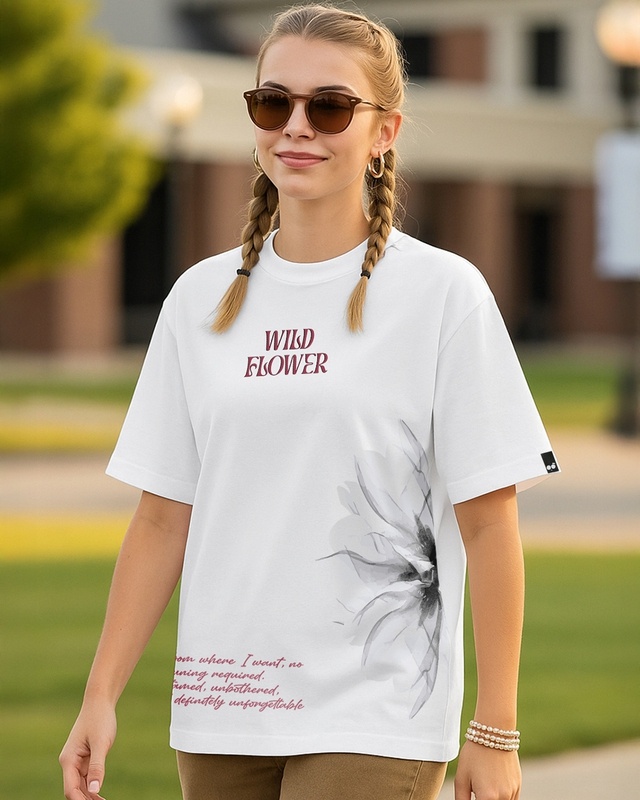 トップス BIO wear LAYERED OVERPRINTED TEE BIO wear LAYERED OVERPRINTED TEE Buy Women's White