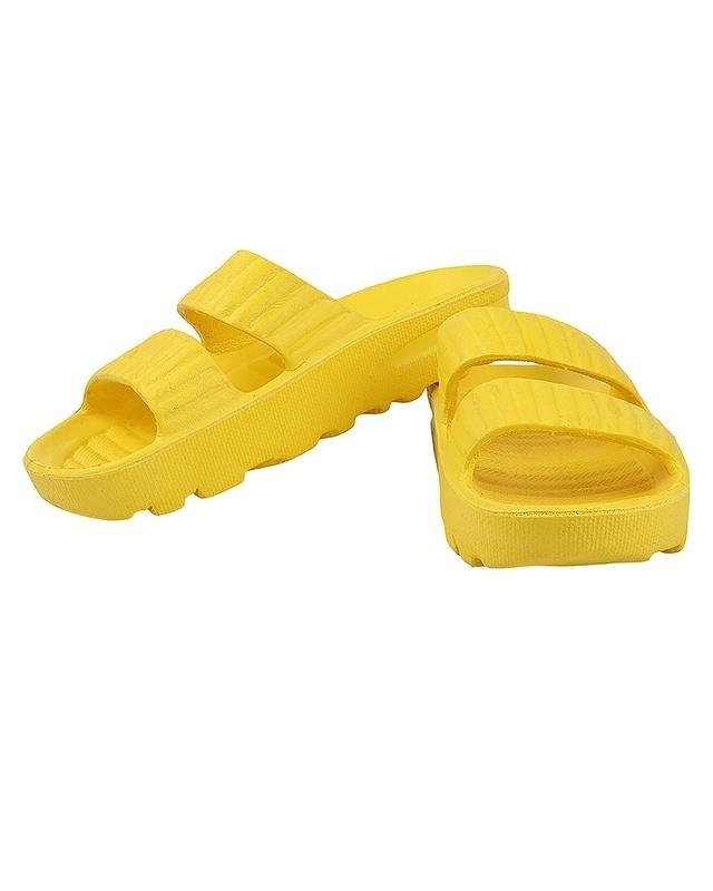 Shop Women's Yellow Sliders-Front