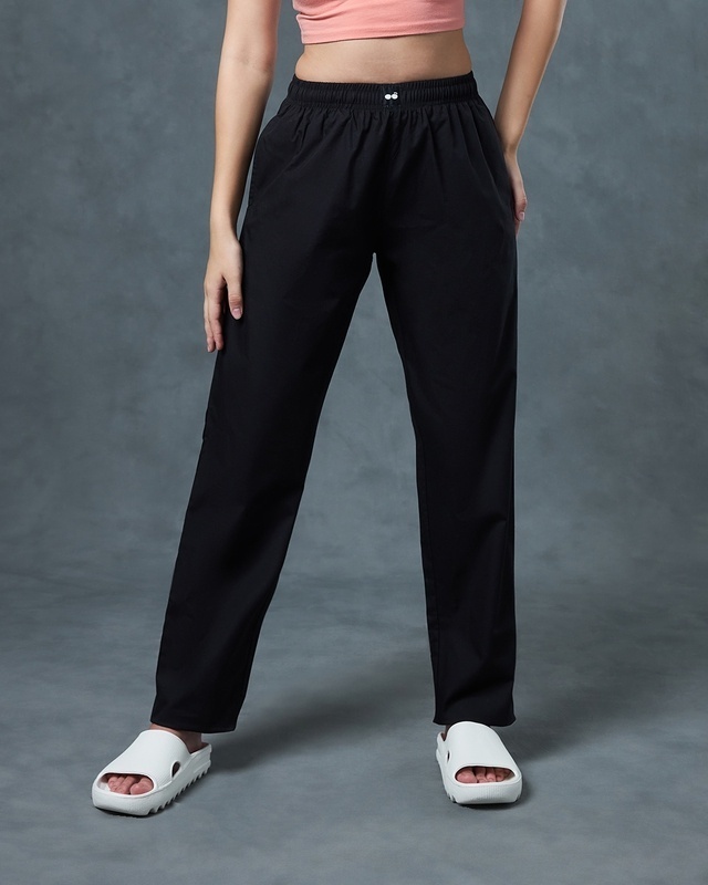 Shop Women's Black Pyjamas-Front