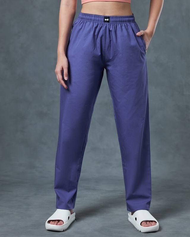 Shop Women's Blue Pyjamas-Front