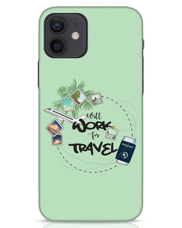 Shop Work For Travel Designer Hard Cover for Apple iPhone 12-Front