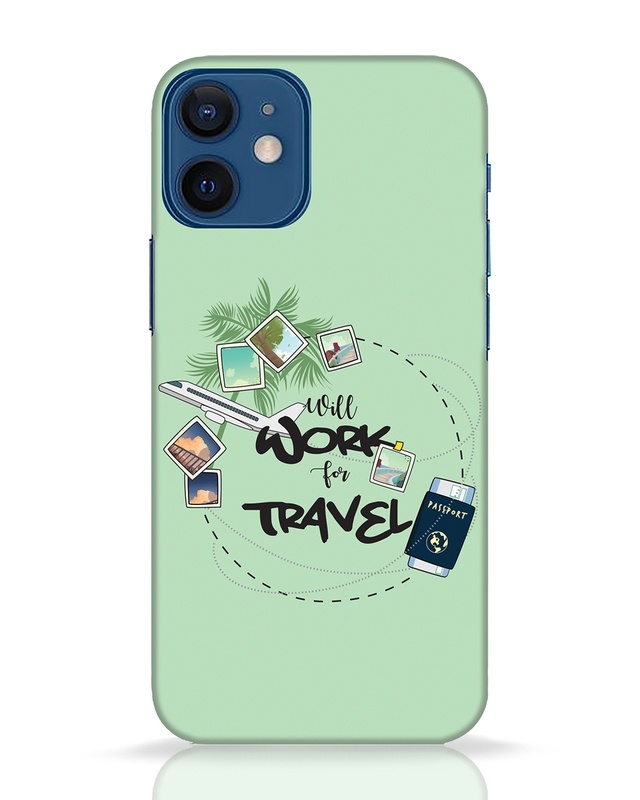 Shop Work For Travel Designer Hard Cover for Apple iPhone 12 Mini-Front