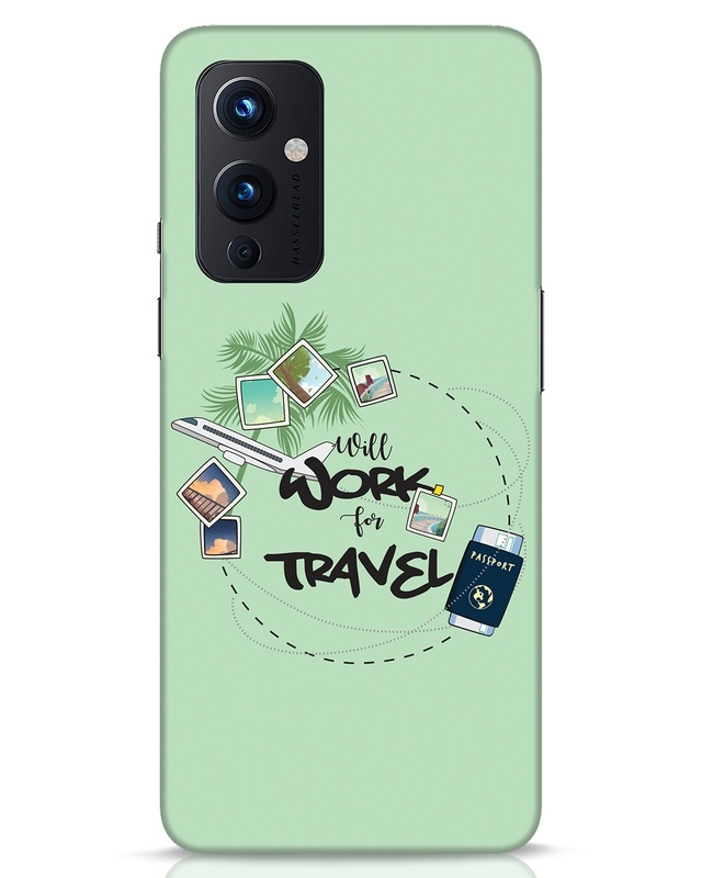 Shop Work For Travel Designer Hard Cover for OnePlus 9-Front