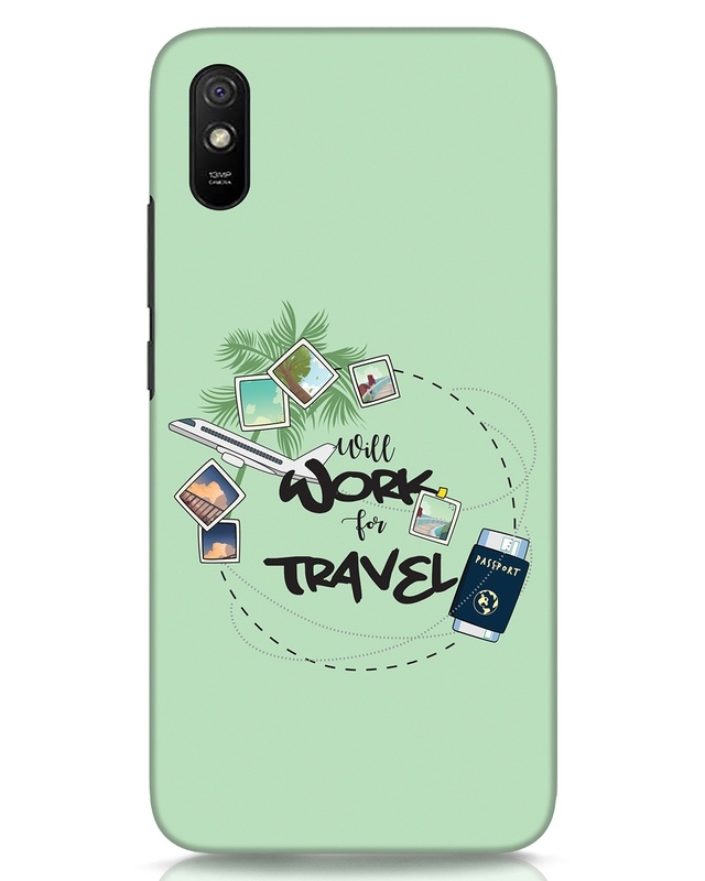 Shop Work For Travel Designer Hard Cover for Xiaomi Redmi 9A-Front