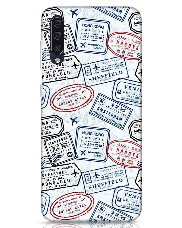 Shop World Tour Designer Hard Cover for Samsung Galaxy A50-Front