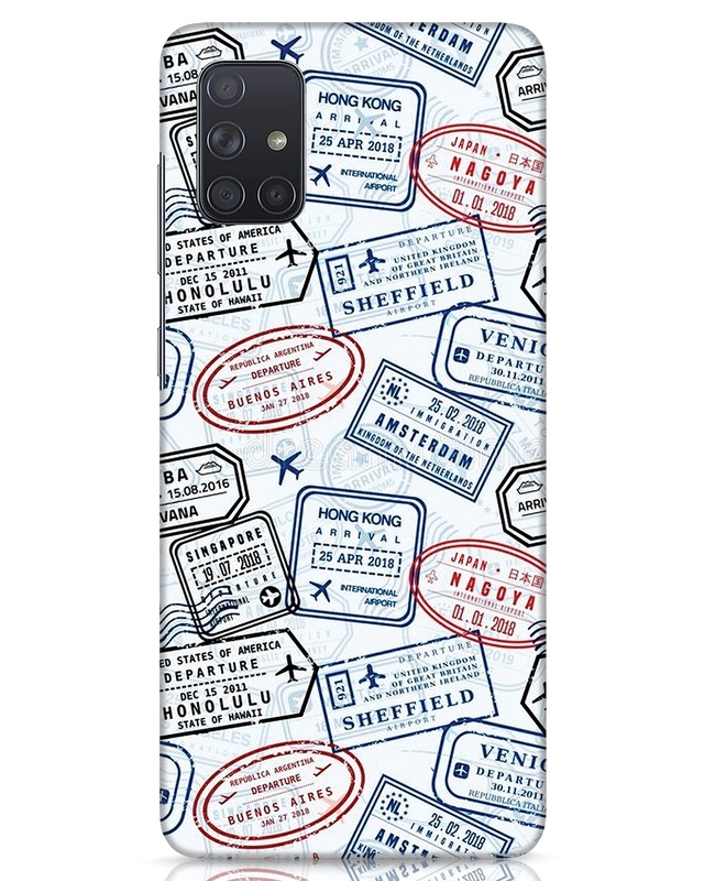 Shop World Tour Designer Hard Cover for Samsung Galaxy A71-Front