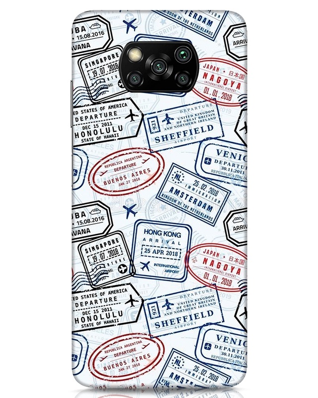 Shop World Tour Designer Hard Cover for Xiaomi Poco x3-Front