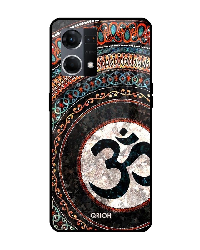 Shop Worship Printed Premium Glass Case for Oppo F21s Pro (Shock Proof,Scratch Resistant)-Front