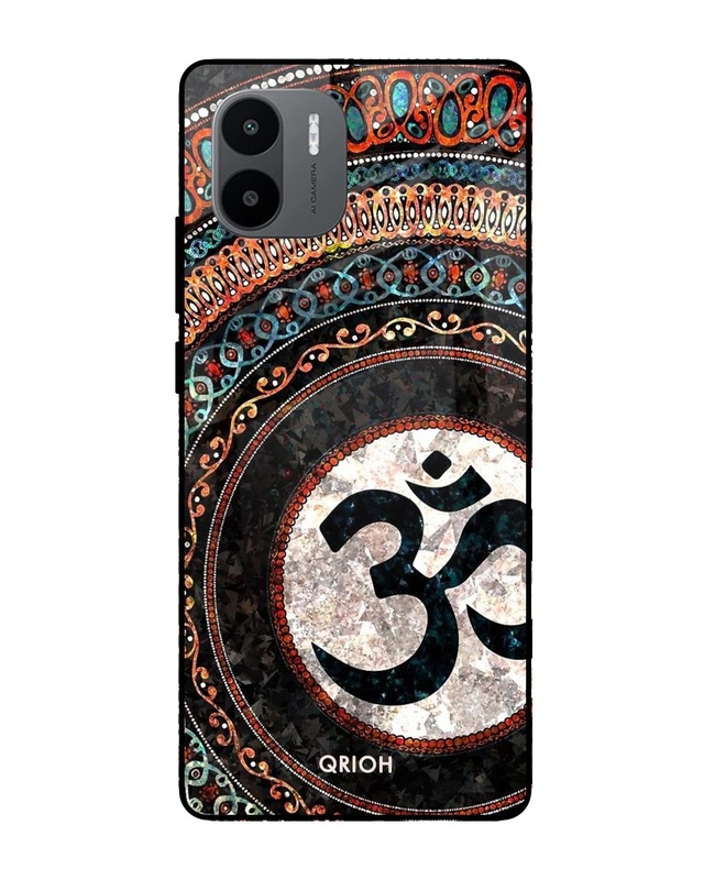 Shop Worship Printed Premium Glass Case for Redmi A1 (Shock Proof,Scratch Resistant)-Front