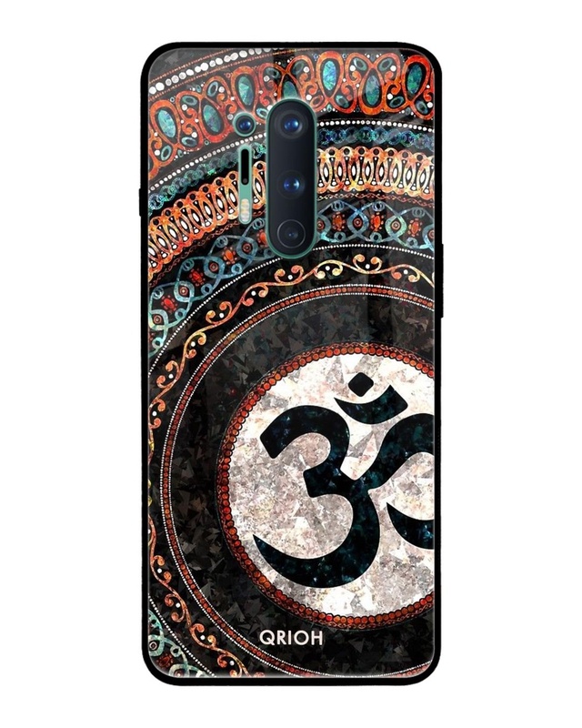 Shop Worship Printed Premium Glass Cover For OnePlus 8 Pro (Impact Resistant, Matte Finish)-Front