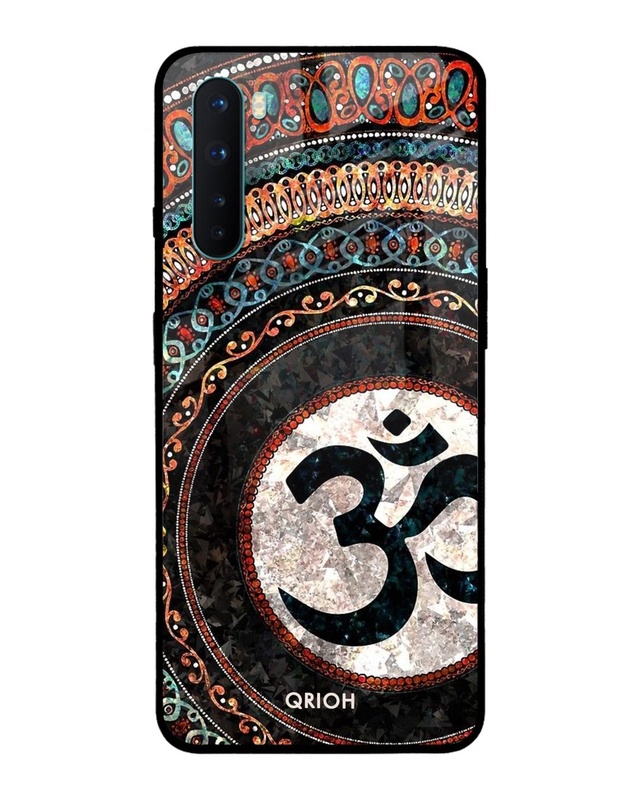 Shop Worship Printed Premium Glass Cover For OnePlus Nord (Impact Resistant, Matte Finish)-Front
