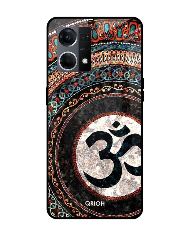 Shop Worship Printed Premium Glass Cover For OPPO F21 Pro 4G (Impact Resistant, Matte Finish)-Front