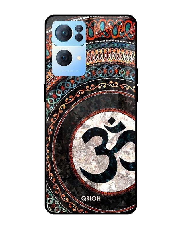Shop Worship Printed Premium Glass Cover For Oppo Reno7 Pro 5G (Impact Resistant, Matte Finish)-Front