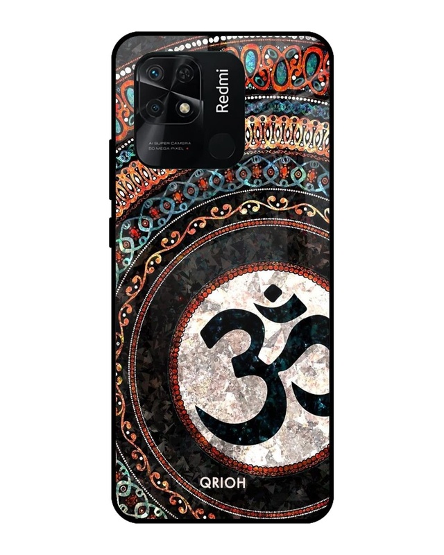 Shop Worship Printed Premium Glass Cover For Redmi 10 (Impact Resistant, Matte Finish)-Front
