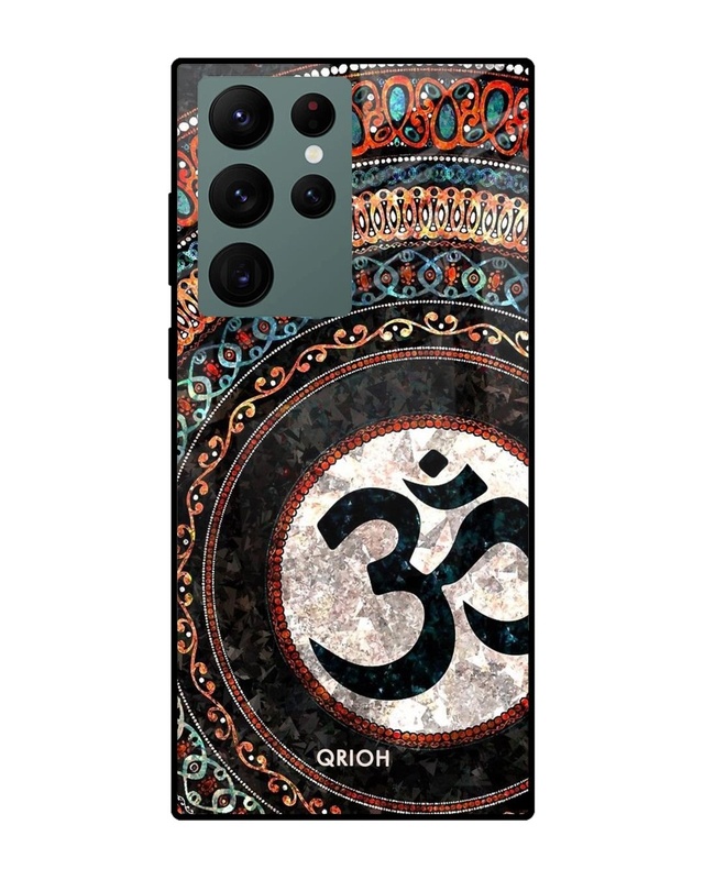 Shop Worship Printed Premium Glass Cover For  S22 Ultra 5G(Impact Resistant, Matte Finish)-Front
