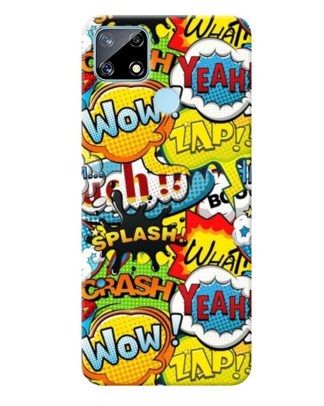 Shop Wow Abstract Printed Designer Hard Cover For Realme Narzo 20 A (Impact Resistant, Matte Finish)-Front
