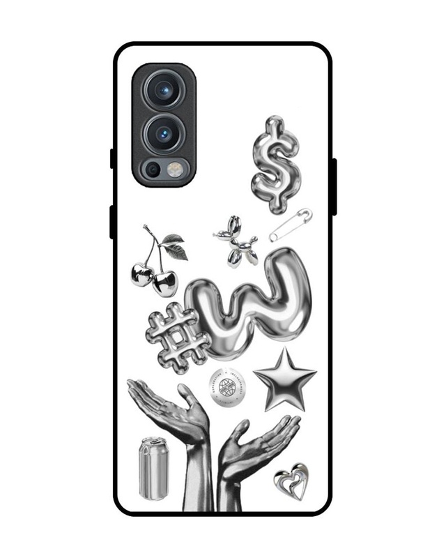 Y2K Chrome Premium Glass Cover for OnePlus Nord 2