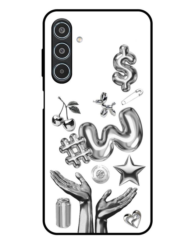 Y2K Chrome Premium Glass Cover for Samsung Galaxy M35 5G