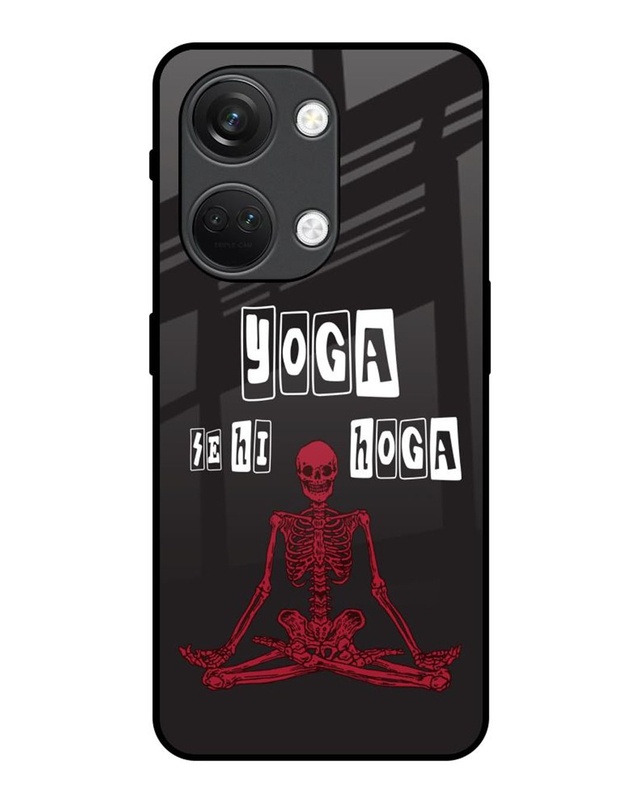 Yoga Se Hi Hoga Premium Glass Cover for OnePlus Nord 3 5G