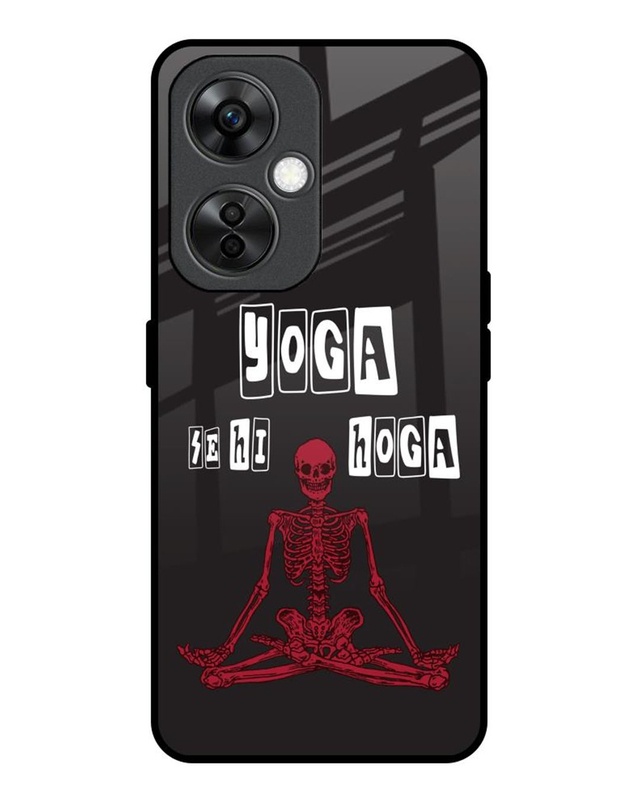 Yoga Se Hi Hoga Premium Glass Cover for OnePlus Nord CE 3 Lite 5G